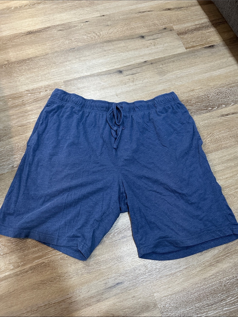 Fruit of the Loom Men's Navy Drawstring lounge pajama shorts